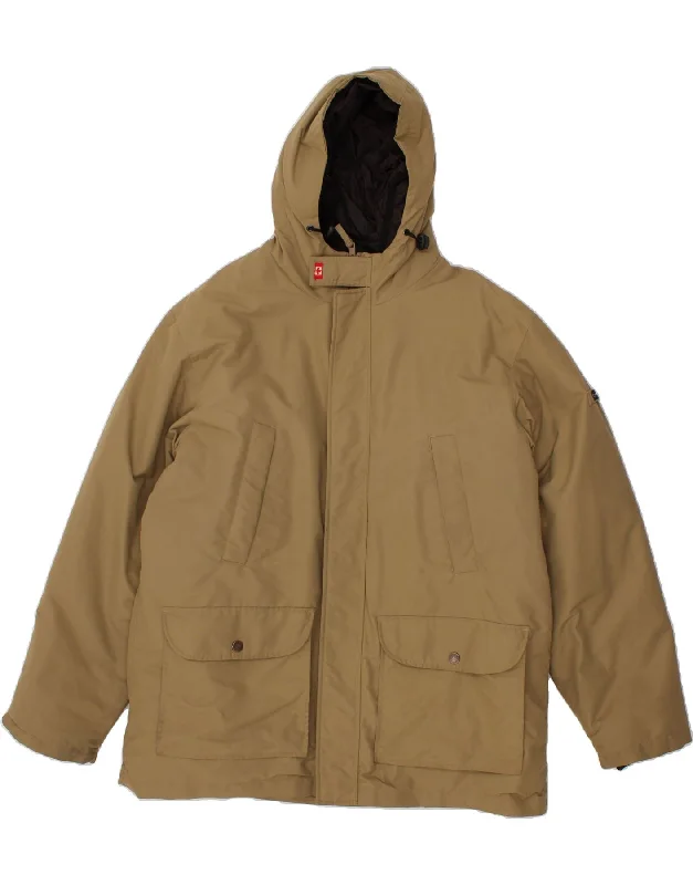 High-Quality Men's Duffle CoatsCANADIENS Mens Hooded Windbreaker Jacket UK 42 XL Brown Nylon High-Quality Men's Duffle CoatsCANADIENS Mens Hooded Windbreaker Jacket UK 42 XL Brown Nylon
