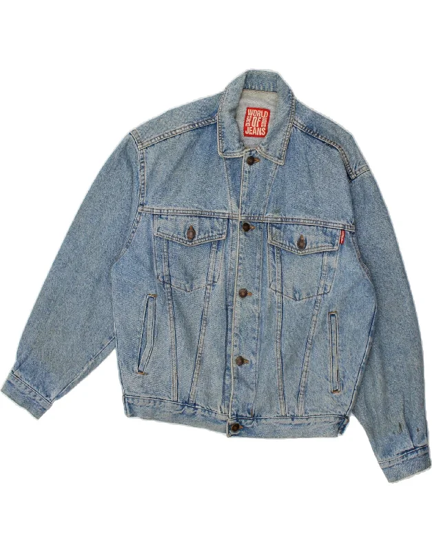 Men's Coats for Short MenCASUCCI Mens Denim Jacket UK 36 Small Blue Cotton