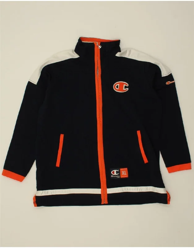 Men's Coats for Everyday WearCHAMPION Boys Tracksuit Top Jacket 13-14 Years Navy Blue Colourblock Men's Coats for Everyday WearCHAMPION Boys Tracksuit Top Jacket 13-14 Years Navy Blue Colourblock