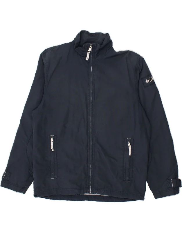 Men's Coats with Military InfluenceCOLUMBIA Mens Rain Jacket UK 36 Small Navy Blue Nylon Men's Coats with Military InfluenceCOLUMBIA Mens Rain Jacket UK 36 Small Navy Blue Nylon