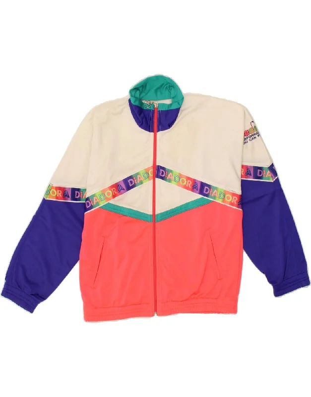Unique Men's Flight JacketsDIADORA Boys Graphic Tracksuit Top Jacket 11-12 Years Multicoloured