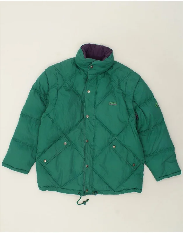Men's Coats for Short MenDIADORA Mens Reversible Padded Jacket UK 38 Medium Green