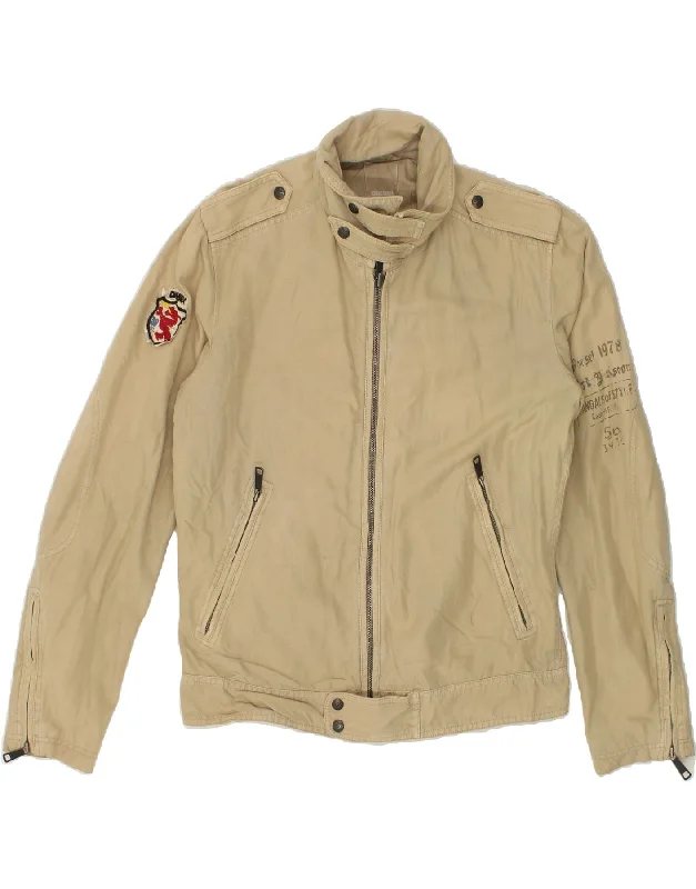 Men's Coats for Cold WeatherDIESEL Mens Military Jacket UK 38 Medium Beige Cotton