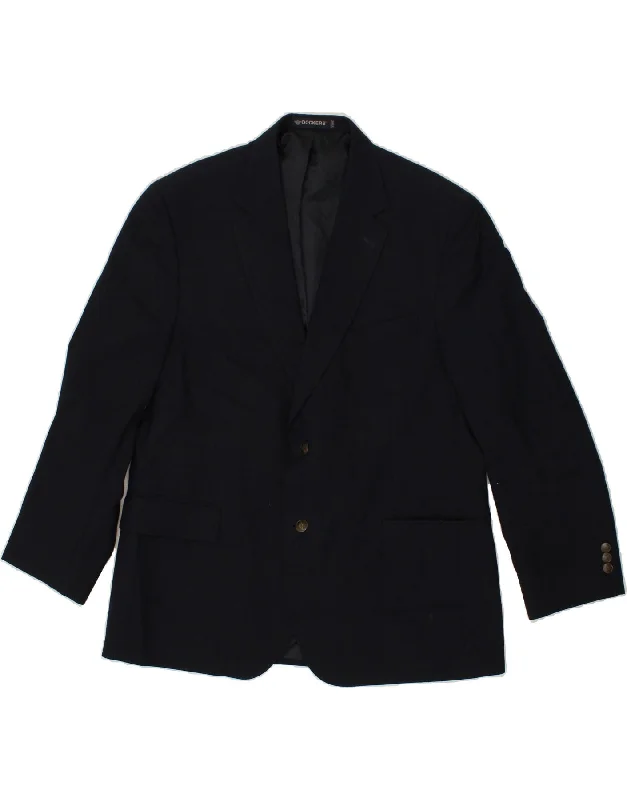 Weather-Resistant Men's CoatsDOCKERS Mens Slim 2 Button Blazer Jacket EU 44 2XL Navy Blue Polyester Weather-Resistant Men's CoatsDOCKERS Mens Slim 2 Button Blazer Jacket EU 44 2XL Navy Blue Polyester