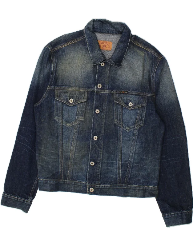 Men's Coats with Down InsulationENERGIE Mens Denim Jacket UK 42 XL Blue Cotton