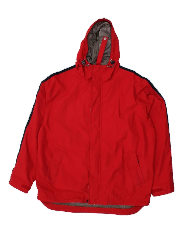 Men's Coats with Adjustable HemsGAP Mens Hooded Rain Jacket UK 40 Large Red Colourblock Nylon Men's Coats with Adjustable HemsGAP Mens Hooded Rain Jacket UK 40 Large Red Colourblock Nylon