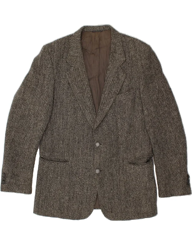 Men's Coats with Down InsulationHARRIS TWEED Mens 2 Button Blazer Jacket UK 38 Medium Grey Wool Men's Coats with Down InsulationHARRIS TWEED Mens 2 Button Blazer Jacket UK 38 Medium Grey Wool