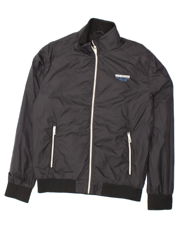 Unique Men's Flight JacketsJACK & JONES Mens Workwear Bomber Jacket UK 42 XL Black Polyester