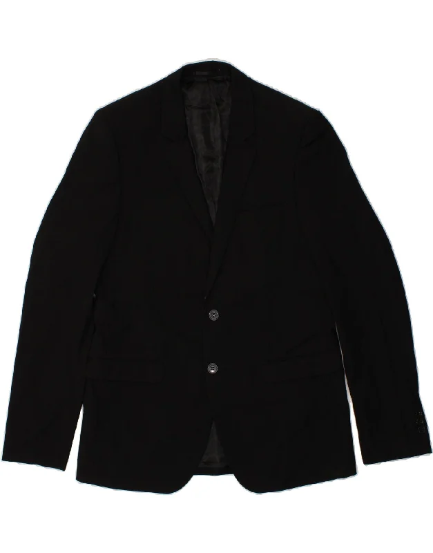 Men's Coats with VentilationJULES Mens 2 Button Blazer Jacket IT 52 XL Black Polyester Men's Coats with VentilationJULES Mens 2 Button Blazer Jacket IT 52 XL Black Polyester
