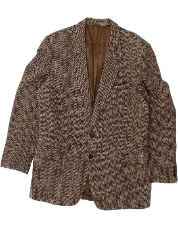 Warm Men's Down JacketsJVLIVS Mens 2 Button Blazer Jacket IT 52 XL Brown Herringbone Wool Warm Men's Down JacketsJVLIVS Mens 2 Button Blazer Jacket IT 52 XL Brown Herringbone Wool