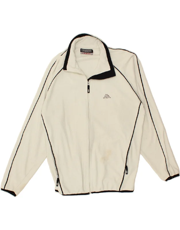 Men's Coats with Convertible CollarsKAPPA Mens Fleece Jacket UK 40 Large White Polyester Men's Coats with Convertible CollarsKAPPA Mens Fleece Jacket UK 40 Large White Polyester