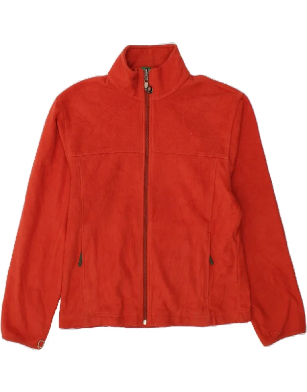 Comfortable Men's ParkasL.L.BEAN Mens Fleece Jacket UK 36 Small Orange