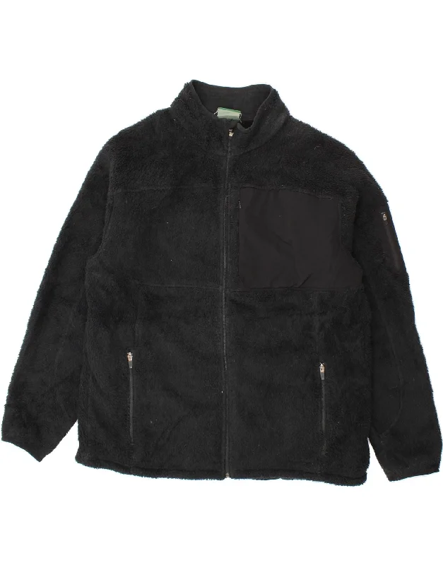 Men's Coats for Cold WeatherL.L.BEAN Mens Fleece Jacket UK 42 XL Black Polyester