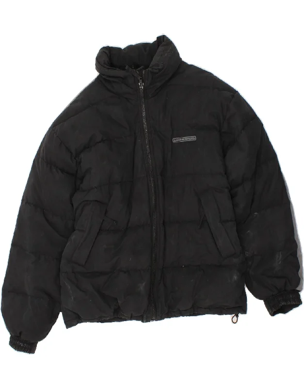 Men's Coats with Adjustable HemsL.O.G.G Mens Oversized Padded Jacket UK 36 Small Black Polyester Men's Coats with Adjustable HemsL.O.G.G Mens Oversized Padded Jacket UK 36 Small Black Polyester