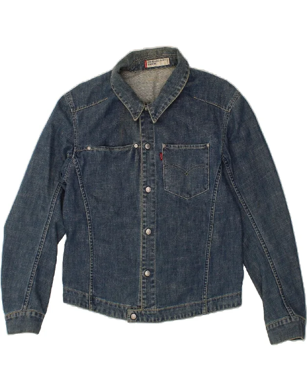 Men's Coats without LiningLEVI'S Mens Engineered Denim Jacket UK 38 Medium Blue Cotton Men's Coats without LiningLEVI'S Mens Engineered Denim Jacket UK 38 Medium Blue Cotton