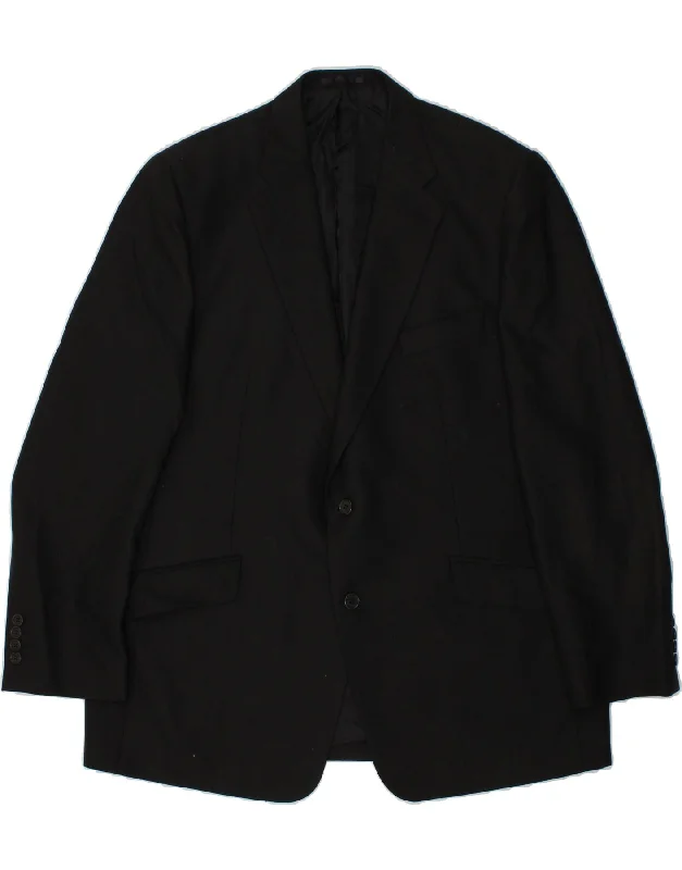 Men's Coats for Mild WeatherMAGEE Mens 2 Button Blazer Jacket IT 48 Medium Black Polyester Men's Coats for Mild WeatherMAGEE Mens 2 Button Blazer Jacket IT 48 Medium Black Polyester