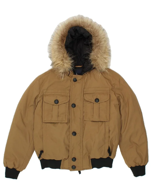 Men's Coats for Snowy WeatherMARINA YACHTING Mens Hooded Padded Jacket IT 50 Large Beige Polyamide Men's Coats for Snowy WeatherMARINA YACHTING Mens Hooded Padded Jacket IT 50 Large Beige Polyamide
