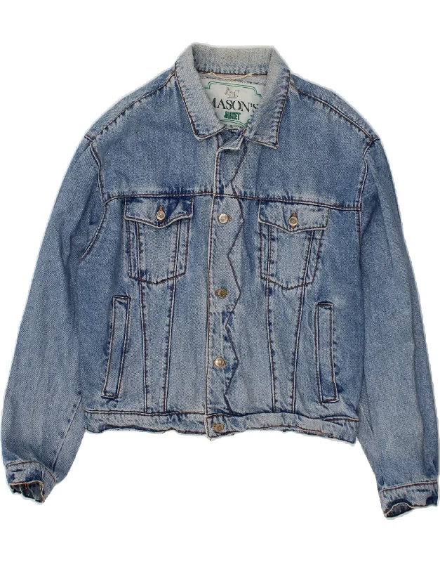 Men's Coats for Casual WearMASON'S Mens Denim Jacket UK 38 Medium Blue