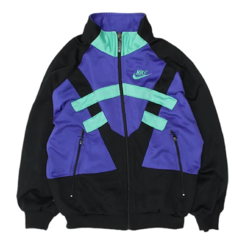 Men's Coats with Synthetic InsulationNike Boys Blue Black Tracksuit Top Jacket | Vintage 80s Kids Sportswear VTG Men's Coats with Synthetic InsulationNike Boys Blue Black Tracksuit Top Jacket | Vintage 80s Kids Sportswear VTG