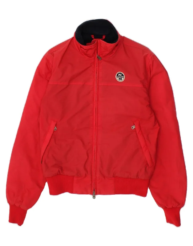 Luxurious Men's Cashmere CoatsNORTH SAILS Mens Bomber Jacket UK 36 Small Red Polyamide Luxurious Men's Cashmere CoatsNORTH SAILS Mens Bomber Jacket UK 36 Small Red Polyamide