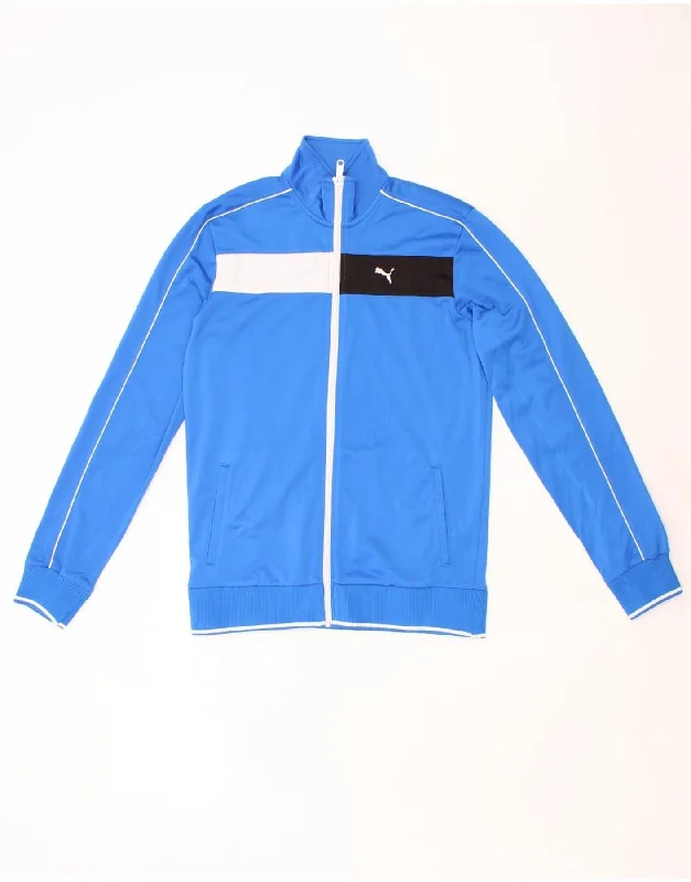 Weather-Resistant Men's CoatsPUMA Girls Tracksuit Top Jacket 15-16 Years 2XL Blue Colourblock Weather-Resistant Men's CoatsPUMA Girls Tracksuit Top Jacket 15-16 Years 2XL Blue Colourblock