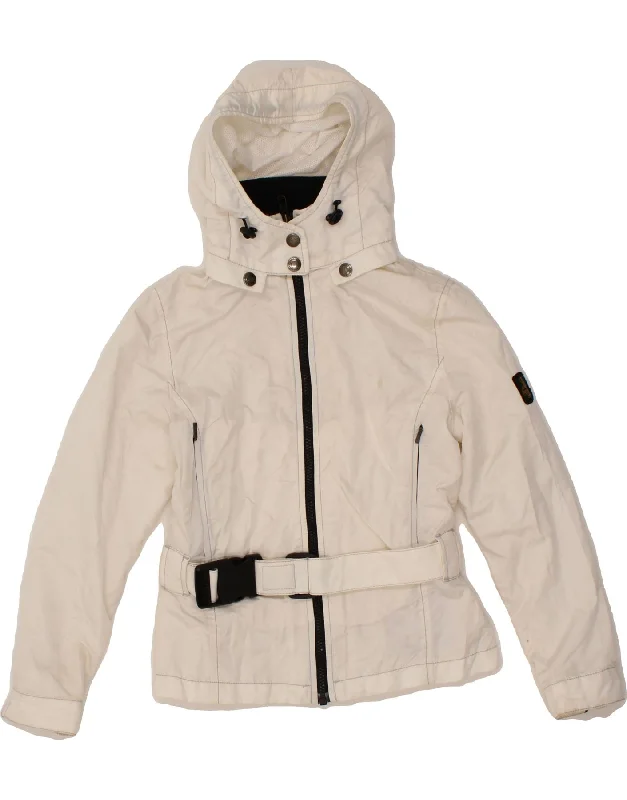 Men's Coats for RunningREFRIGIWEAR Girls Hooded Rain Jacket 9-10 Years White Polyamide Men's Coats for RunningREFRIGIWEAR Girls Hooded Rain Jacket 9-10 Years White Polyamide