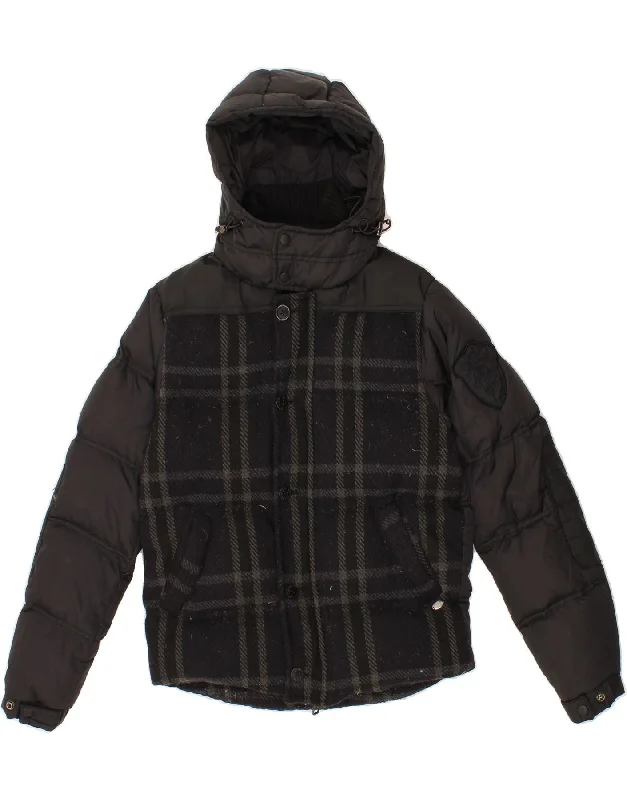 Men's Coats for Skinny MenSCOTCH & SODA Mens Hooded Padded Jacket UK 36 Small Black Colourblock Men's Coats for Skinny MenSCOTCH & SODA Mens Hooded Padded Jacket UK 36 Small Black Colourblock