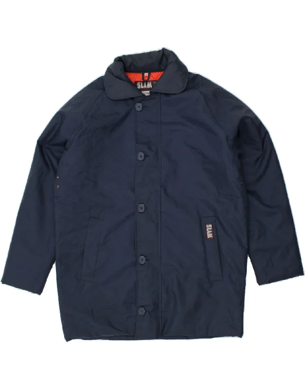 Men's Coats with Modern CutsSLAM Mens Windbreaker Jacket UK 38 Medium Navy Blue