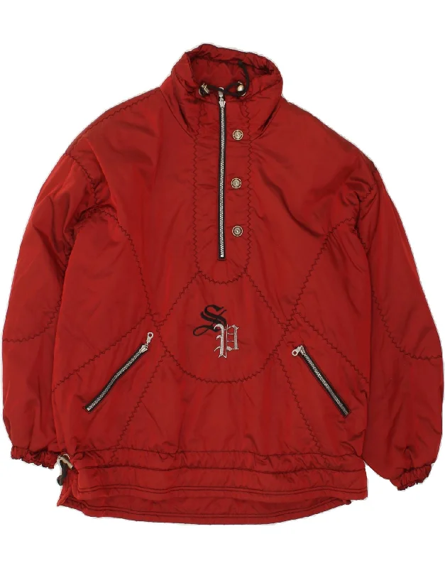 Men's Coats with Hidden PocketsSPORTALM Mens Graphic Ski Anorak Jacket UK 44 2XL Red Polyamide Men's Coats with Hidden PocketsSPORTALM Mens Graphic Ski Anorak Jacket UK 44 2XL Red Polyamide