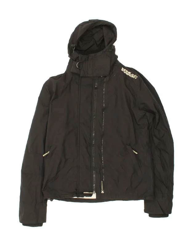 Men's Coats with Removable LiningsSUPERDRY Mens Hooded Windbreaker Jacket UK 40 Large Black Nylon Men's Coats with Removable LiningsSUPERDRY Mens Hooded Windbreaker Jacket UK 40 Large Black Nylon