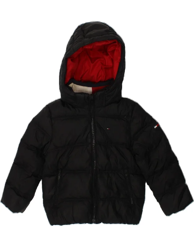Men's Coats for Big and TallTOMMY HILFIGER Girls Hooded Padded Jacket 2-3 Years Black Polyester