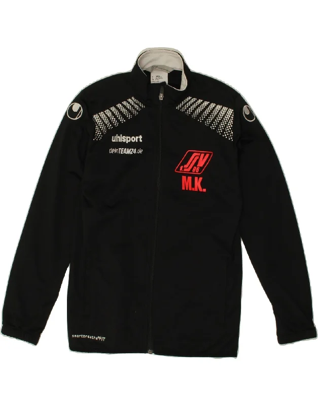 Men's Coats for City WearUHLSPORT Boys Graphic Tracksuit Top Jacket 12-13 Years Black Polyester Men's Coats for City WearUHLSPORT Boys Graphic Tracksuit Top Jacket 12-13 Years Black Polyester