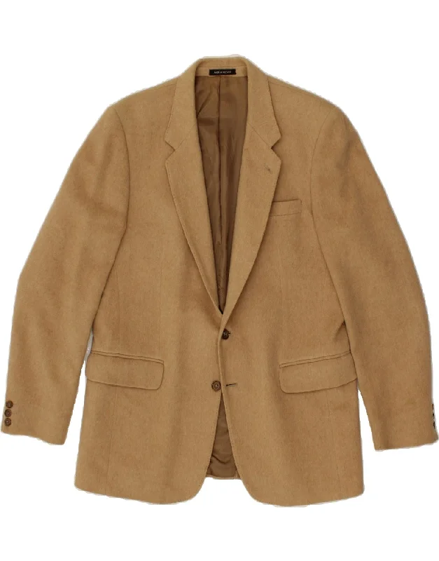 Men's Coats Made in the USAVINTAGE Mens 2 Button Blazer Jacket UK 38 Medium Brown Camelhair Men's Coats Made in the USAVINTAGE Mens 2 Button Blazer Jacket UK 38 Medium Brown Camelhair