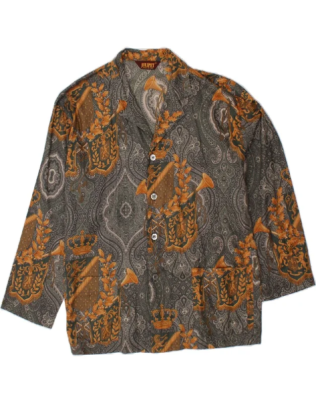Men's Coats for Every BudgetVINTAGE Mens 4 Button Blazer Jacket IT 48 Medium Grey Floral Men's Coats for Every BudgetVINTAGE Mens 4 Button Blazer Jacket IT 48 Medium Grey Floral