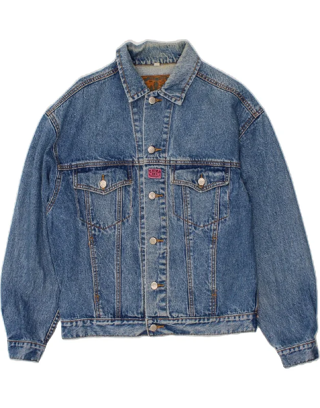 Men's Coats for City WearVINTAGE Mens Denim Jacket UK 36 Small Blue Cotton