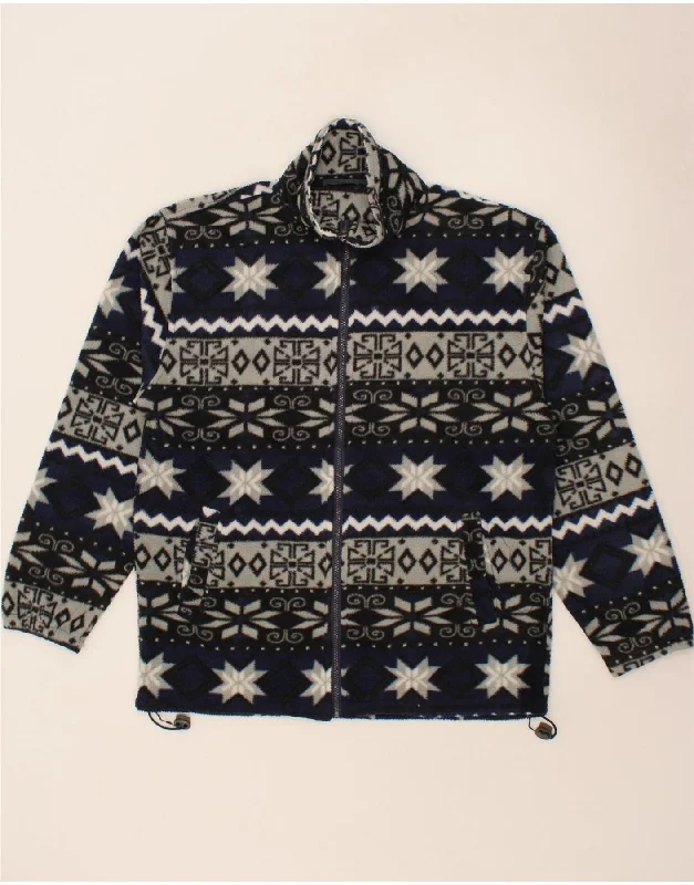 Practical Men's RaincoatsVINTAGE Mens Fleece Jacket UK 40 Large Black Fair Isle Cotton Practical Men's RaincoatsVINTAGE Mens Fleece Jacket UK 40 Large Black Fair Isle Cotton