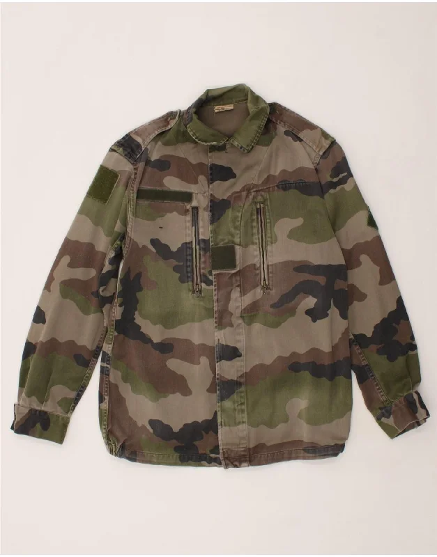 High-Quality Men's Duffle CoatsVINTAGE Mens Military Jacket UK 38 Medium Khaki Camouflage High-Quality Men's Duffle CoatsVINTAGE Mens Military Jacket UK 38 Medium Khaki Camouflage