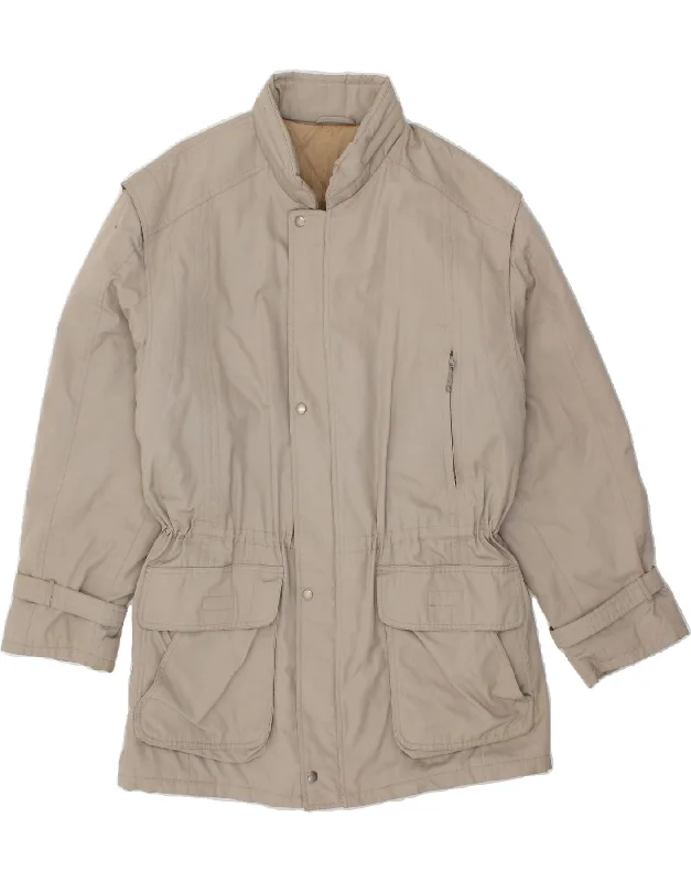 Men's Coats for Dressy OccasionsVINTAGE Mens Utility Jacket IT 54 2XL Grey Polyester Men's Coats for Dressy OccasionsVINTAGE Mens Utility Jacket IT 54 2XL Grey Polyester