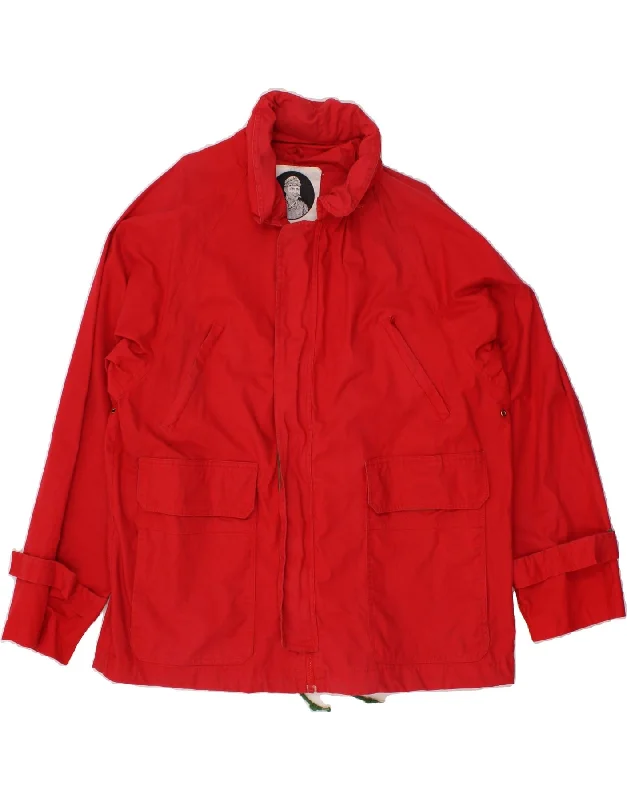 Men's Coats for TravelVINTAGE Mens Utility Jacket UK 42 XL Red