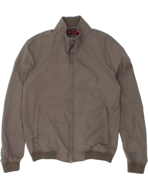 Elegant Men's Wool CoatsWOOLRICH Mens Bomber Jacket UK 38 Medium Grey Polyamide